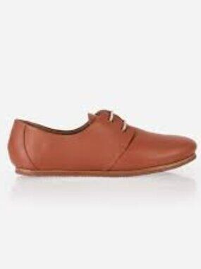 Poppy Barley - Eyelet Oxford in terracotta, size 37.5